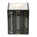 Black Cat Book of Spells Mystical Magic Wax Burner - Forelo Scents