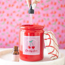 Cherry Jam Jar With Lid Shaped Kitchen or Bakery Wax Burner - Forelo Scents