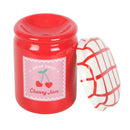 Cherry Jam Jar With Lid Shaped Kitchen or Bakery Wax Burner - Forelo Scents
