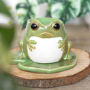 Frog Shaped Wax Burner or Oil Burner on A Lilipad Cute Gift - Forelo Scents