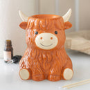 Highland Cow Cute Smiling Animal Novelty Wax Burner - Forelo Scents