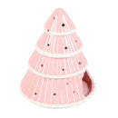 Pink Christmas Tree Festive Wax Burner or Oil Burner Gift - Forelo Scents