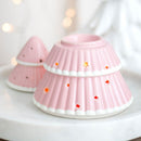 Pink Christmas Tree Festive Wax Burner or Oil Burner Gift - Forelo Scents