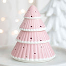 Pink Christmas Tree Festive Wax Burner or Oil Burner Gift - Forelo Scents
