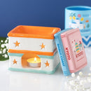 Travel Books Stack Shaped Wax Burner Novelty Book Lovers Gift - Forelo Scents