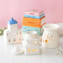 Travel Books Stack Shaped Wax Burner Novelty Book Lovers Gift - Forelo Scents