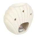 White Shell Shaped Seashell Beach Wax Burner or Oil Burner Gift - Forelo Scents