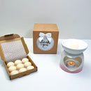 Amor Burner & Wax Melt Thank You Gift Set – Ceramic Heart Design - Forelo Scents
