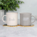 Wedding Gift Mugs - Bride & Groom Ceramic Mug Set - Forelo Scents