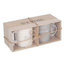 Wedding Gift Mugs - Bride & Groom Ceramic Mug Set - Forelo Scents