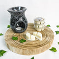 Crackle Glass Burner & Wax Melt Bundle - Forelo Scents
