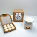 Embossed Butterfly Burner & Wax Melt Bundle Highly Scented Home Fragrance - Forelo Scents