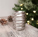 Silver Swirl Ceramic Burner For Home Fragrance Wax Melts - Forelo Scents