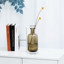Beautiful Water Effect Grey Glass Vase – Modern Home Decor - Forelo Scents