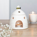 White Beehive Ceramic Wax Melts Burner - Forelo Scents