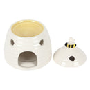 White Beehive Ceramic Burner & Wax Melt Bundle - Forelo Scents