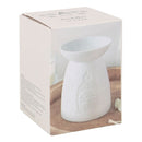 White Buddha Burner – Decorative Ceramic Wax Melt Warmer for Stylish Homes - Forelo Scents