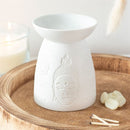 White Buddha Burner – Decorative Ceramic Wax Melt Warmer for Stylish Homes - Forelo Scents