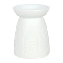 White Buddha Burner – Decorative Ceramic Wax Melt Warmer for Stylish Homes - Forelo Scents