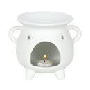 White Cauldron Burner – Decorative Ceramic Wax Melt Warmer - Forelo Scents