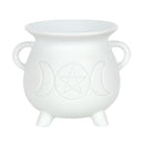 White Cauldron Burner – Decorative Ceramic Wax Melt Warmer - Forelo Scents