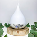 Elegant White Marble Teardrop Oil Diffuser for Aromatherapy & Home Fragrance - Forelo Scents