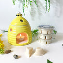 Yellow Beehive Burner & Wax Melt Bundle - Forelo Scents